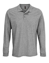 Unisex Long Sleeve Polycotton Polo Shirt - L03983