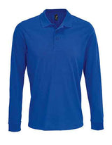 Unisex Long Sleeve Polycotton Polo Shirt - L03983