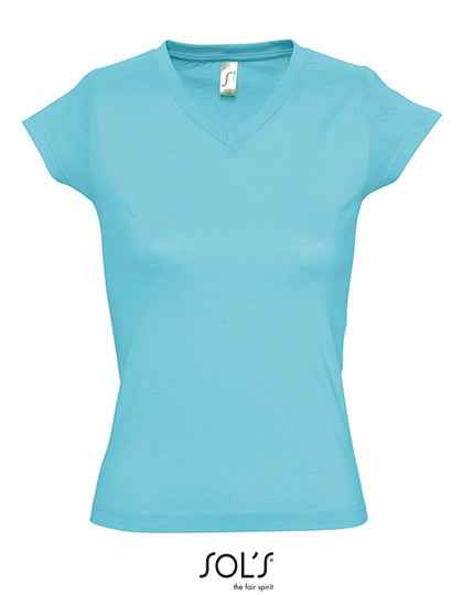 Women´s V-Neck-T-Shirt Moon - L156