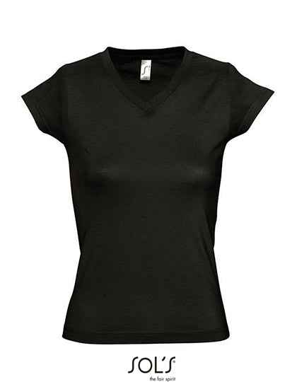 Women´s V-Neck-T-Shirt Moon - L156