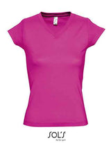 Women´s V-Neck-T-Shirt Moon - L156
