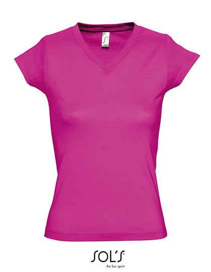 Women´s V-Neck-T-Shirt Moon - L156