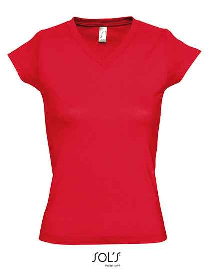 Women´s V-Neck-T-Shirt Moon - L156