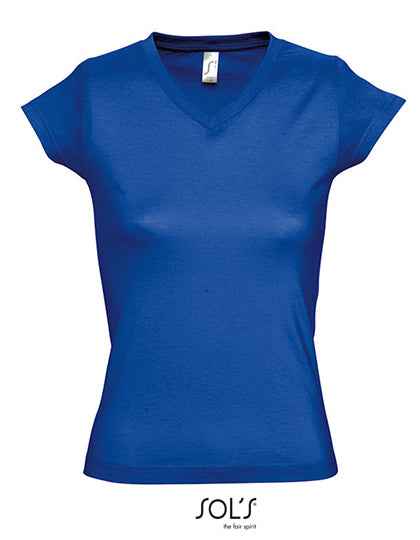 Women´s V-Neck-T-Shirt Moon - L156