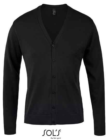 Men´s Golden V-Neck Knitted Cardigan - L418