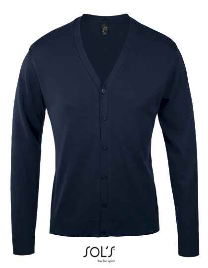 Men´s Golden V-Neck Knitted Cardigan - L418