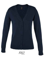 Women´s Golden V-Neck Knitted Cardigan - L419