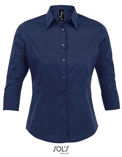 Women´s Stretch-3/4-Sleeve Blouse Effect - L631