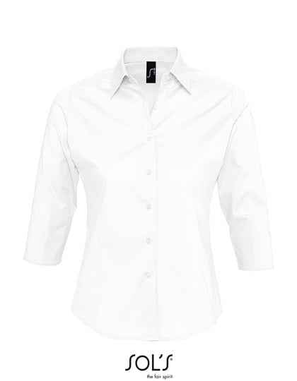 Women´s Stretch-3/4-Sleeve Blouse Effect - L631
