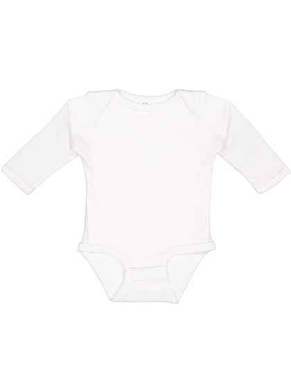 Infant Fine Jersey Long Sleeve Bodysuit - LA4411N