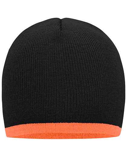 Beanie With Contrasting Border - MB7584