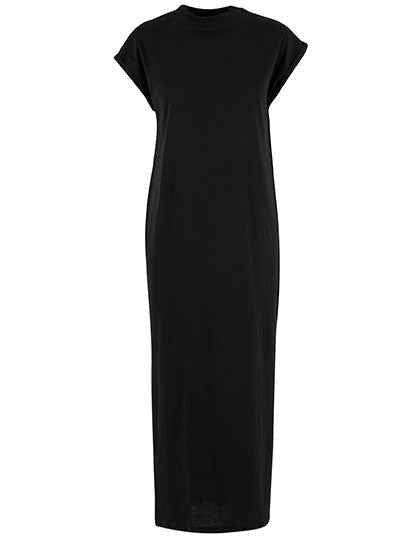 Ladies Long Extended Shoulder Dress - NM045