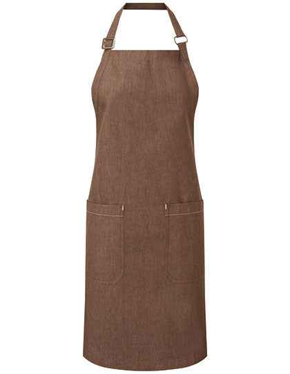 Organic Denim Fairtrade Bib Apron - PW113