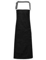 District Waxed Look Denim Bib Apron - PW134