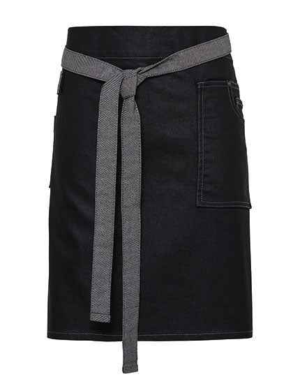 Division Waxed Look Denim Waist Apron - PW135