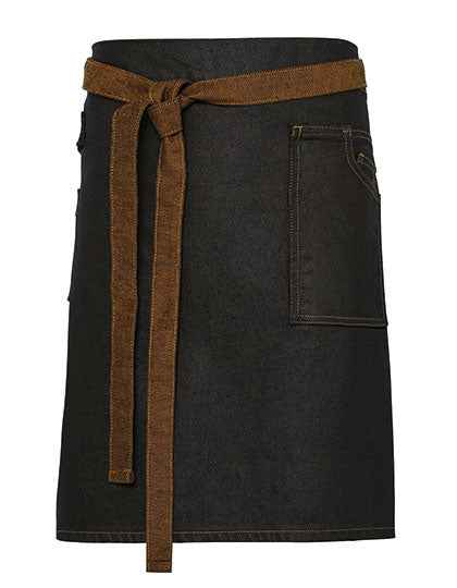Division Waxed Look Denim Waist Apron - PW135