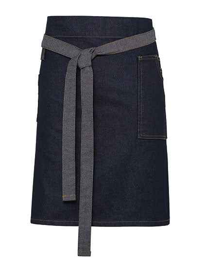 Division Waxed Look Denim Waist Apron - PW135