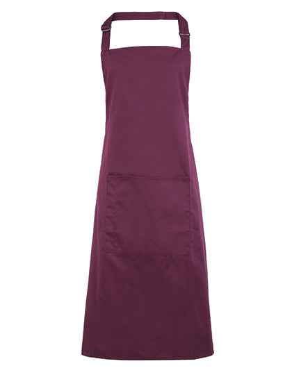 Colours Collection Bib Apron With Pocket - PW154