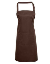 Colours Collection Bib Apron With Pocket - PW154