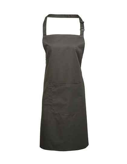 Colours Collection Bib Apron With Pocket - PW154