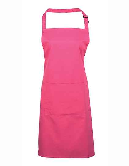 Colours Collection Bib Apron With Pocket - PW154