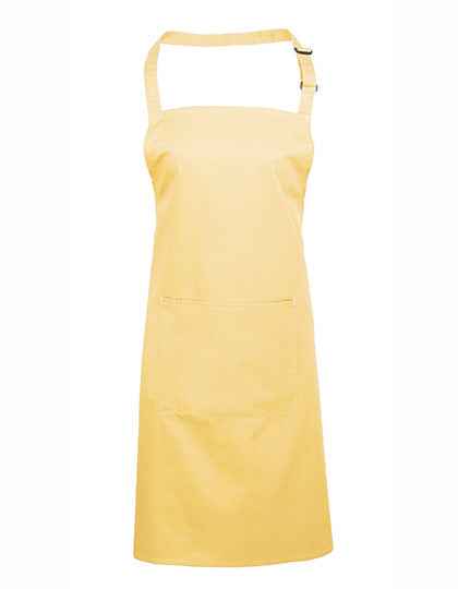 Colours Collection Bib Apron With Pocket - PW154