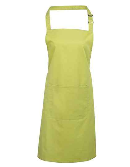 Colours Collection Bib Apron With Pocket - PW154