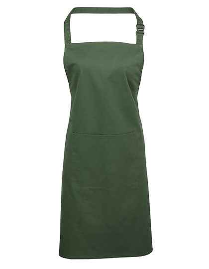 Colours Collection Bib Apron With Pocket - PW154