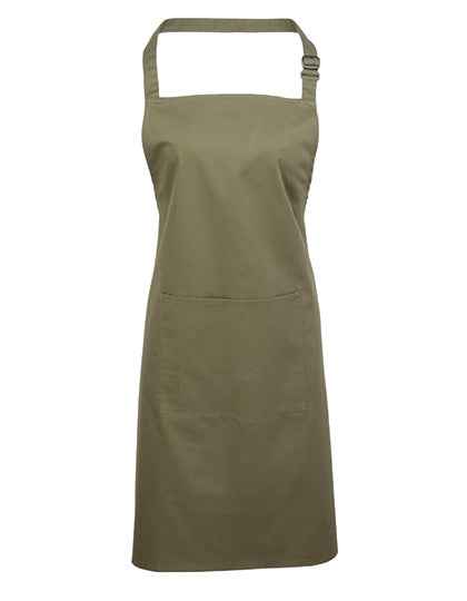 Colours Collection Bib Apron With Pocket - PW154