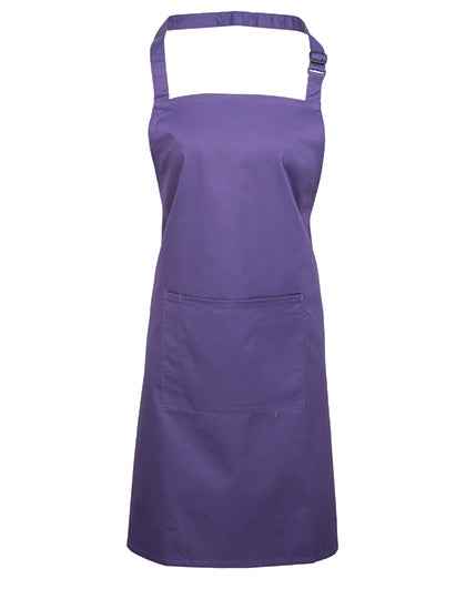 Colours Collection Bib Apron With Pocket - PW154