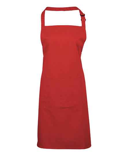 Colours Collection Bib Apron With Pocket - PW154