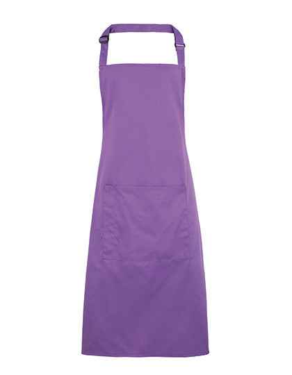 Colours Collection Bib Apron With Pocket - PW154
