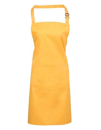 Colours Collection Bib Apron With Pocket - PW154