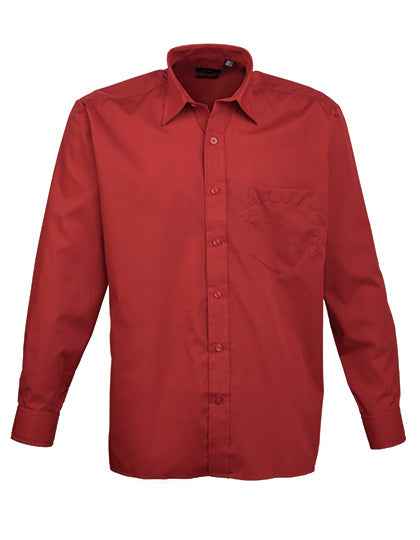 Men´s Poplin Long Sleeve Shirt - PW200