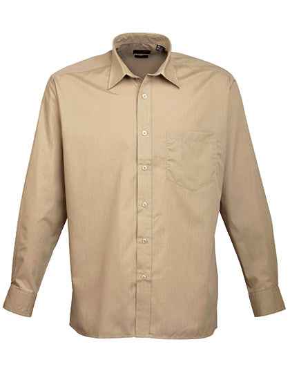 Men´s Poplin Long Sleeve Shirt - PW200