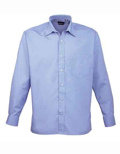 Men´s Poplin Long Sleeve Shirt - PW200