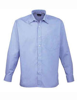 Men´s Poplin Long Sleeve Shirt - PW200