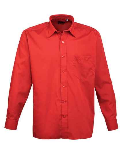 Men´s Poplin Long Sleeve Shirt - PW200