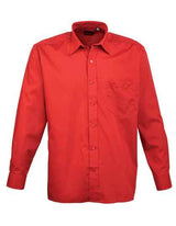 Men´s Poplin Long Sleeve Shirt - PW200