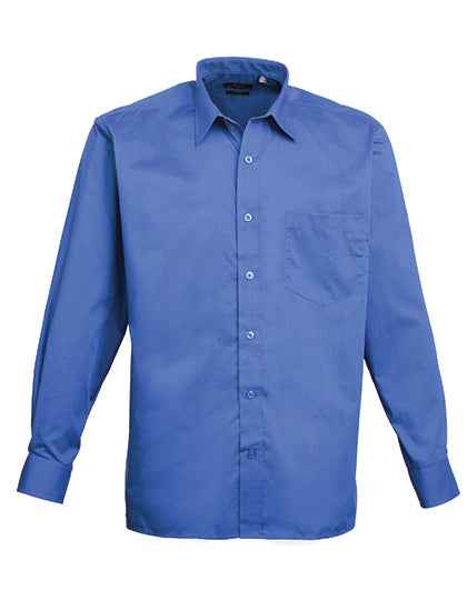 Men´s Poplin Long Sleeve Shirt - PW200