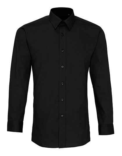Men´s Long Sleeve Fitted Poplin Shirt - PW204