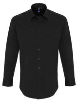 Men´s Stretch Fit Poplin Long Sleeve Cotton Shirt - PW244