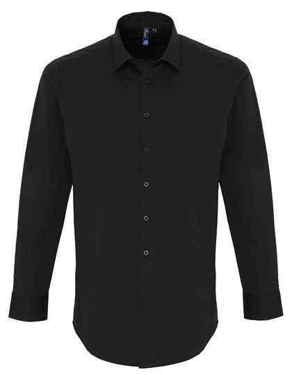 Men´s Stretch Fit Poplin Long Sleeve Cotton Shirt - PW244