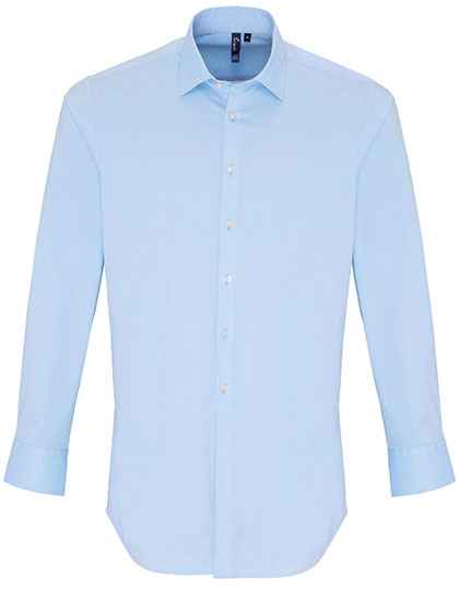 Men´s Stretch Fit Poplin Long Sleeve Cotton Shirt - PW244