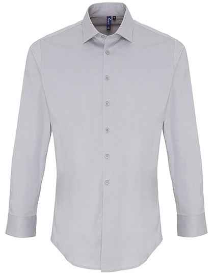 Men´s Stretch Fit Poplin Long Sleeve Cotton Shirt - PW244