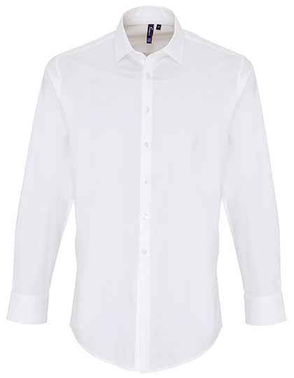 Men´s Stretch Fit Poplin Long Sleeve Cotton Shirt - PW244