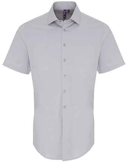 Men´s Stretch Fit Poplin Short Sleeve Cotton Shirt - PW246