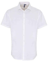 Men´s Stretch Fit Poplin Short Sleeve Cotton Shirt - PW246