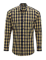Men´s Mulligan Check Cotton Long Sleeve Shirt - PW250