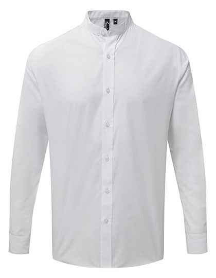 Men´s Banded Collar Grandad Long Sleeve Shirt - PW258